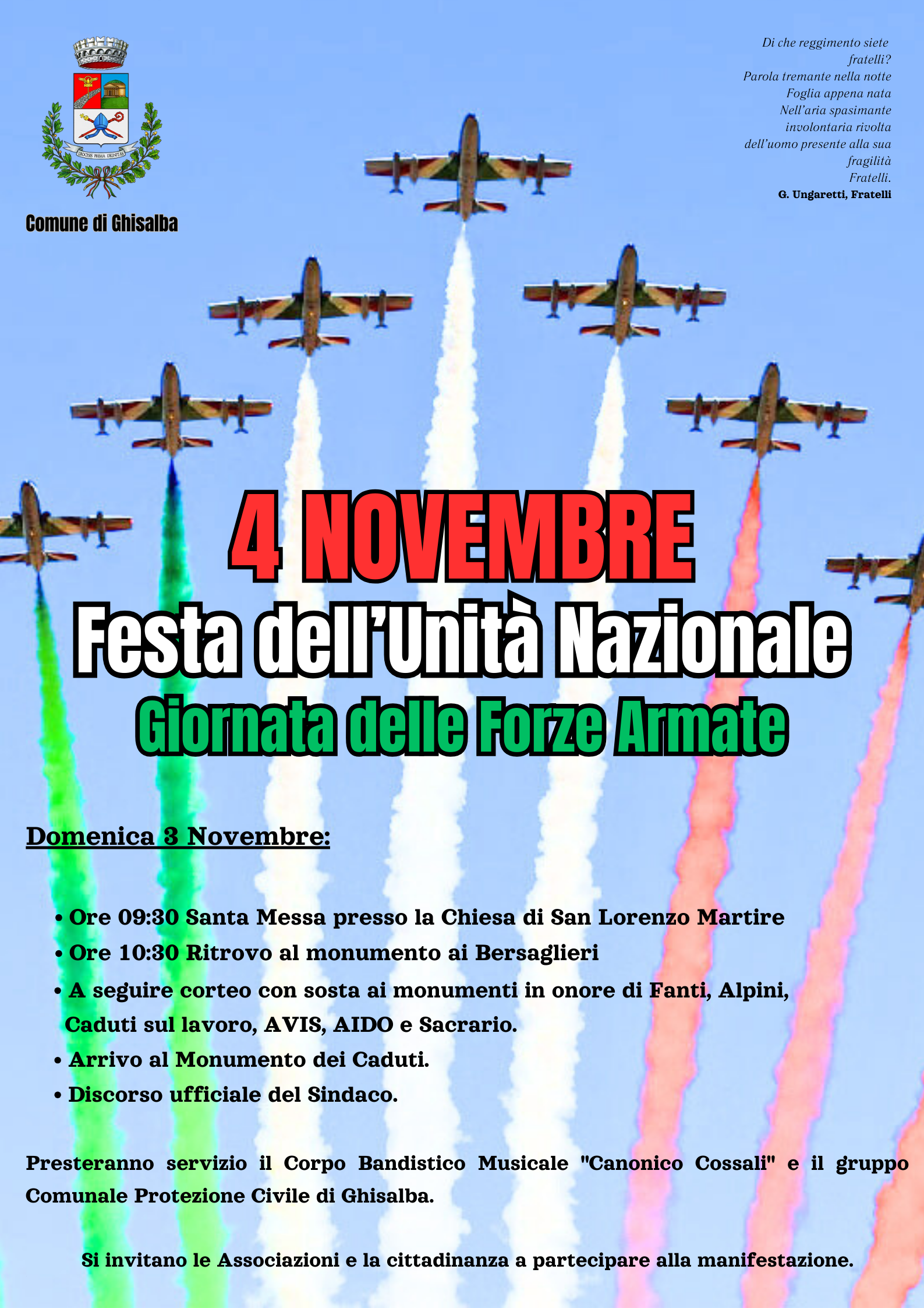 4 novembre- discorso del sindaco